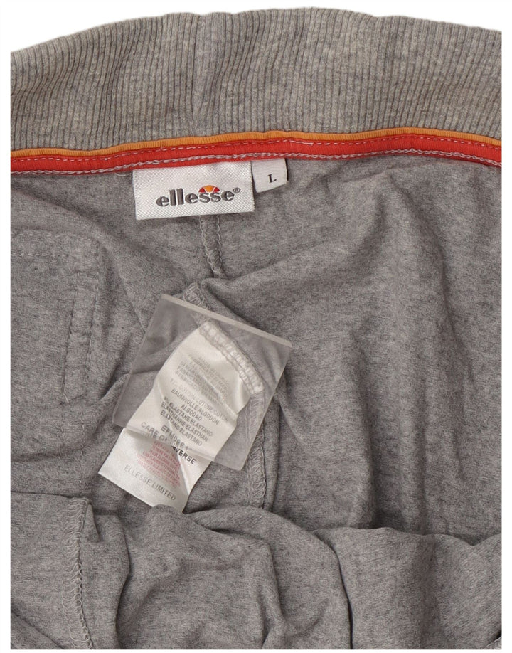 Pantaloncini sportivi da uomo Ellesse grandi in cotone grigio