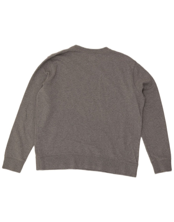 Marks & Spencer Mens Graphic Sweatshirt Jumper XL Grey Cotton