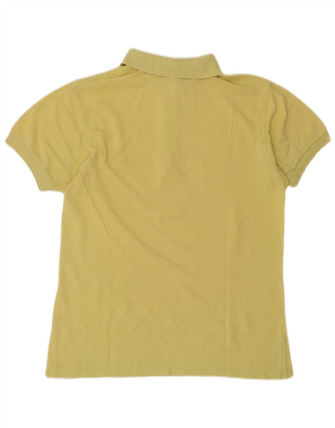 Lacoste Womens Polo Shirt Size 40 Medium Yellow Cotton