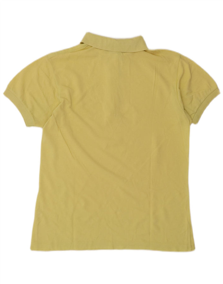 Lacoste Womens Polo Shirt Size 40 Medium Yellow Cotton