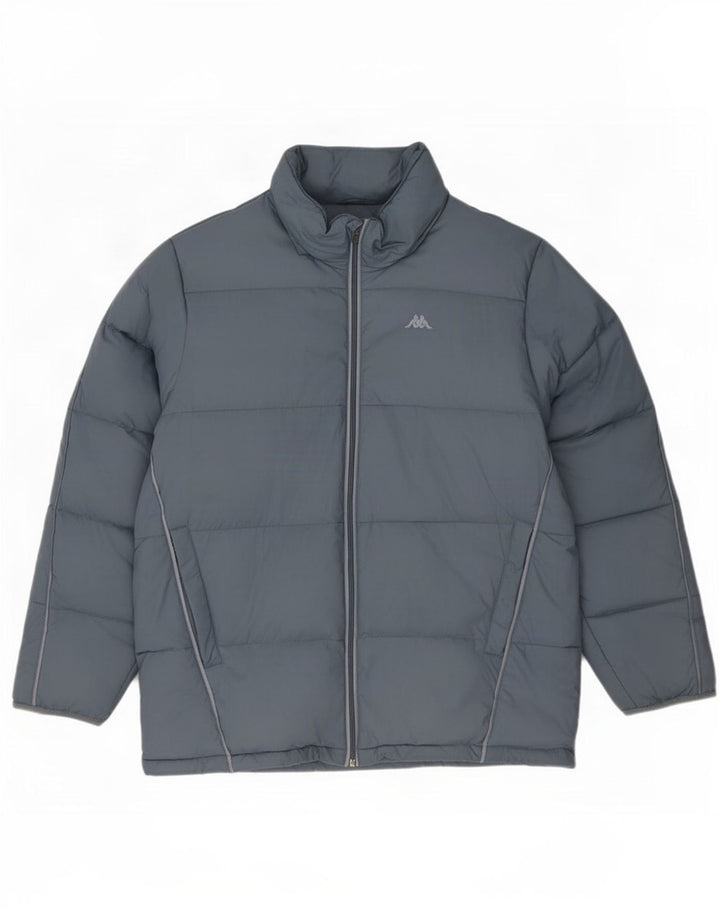 Giacca imbottita da uomo Kappa UK 40 Large blu in poliammide