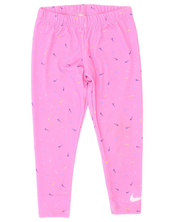 Legging Nike Dri Fit Graphic pour fille 3-4 ans XS Rose Polyester