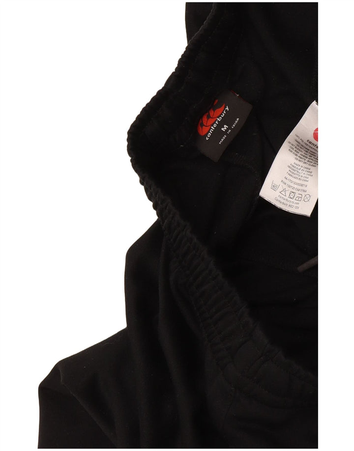 Canterbury Mens Graphic Tracksuit Trousers Medium Black Polyester