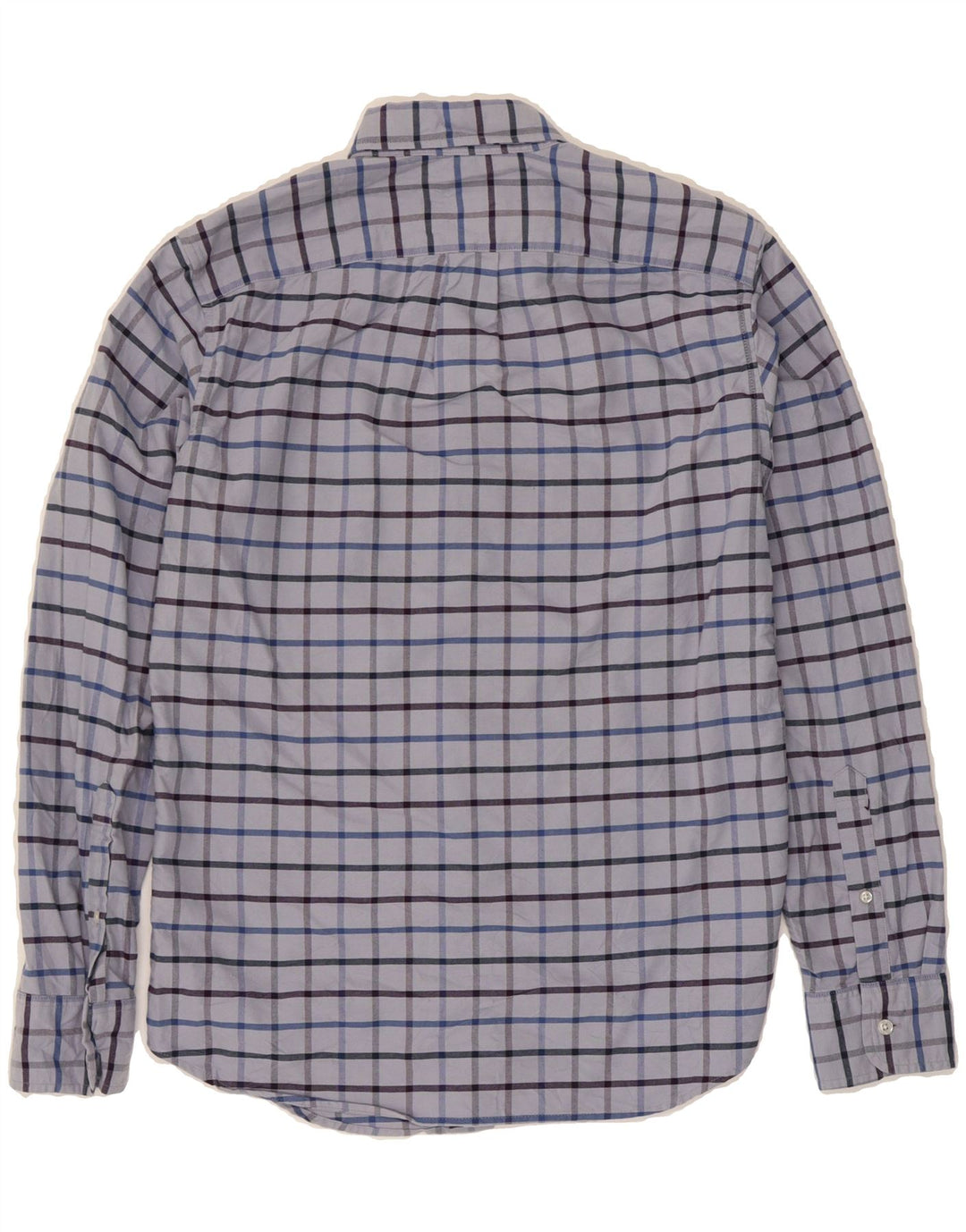J. CREW Mens Flex Oxford Slim Shirt Small Blue Check Cotton Vintage J. Crew and Second-Hand J. Crew from Messina Hembry 