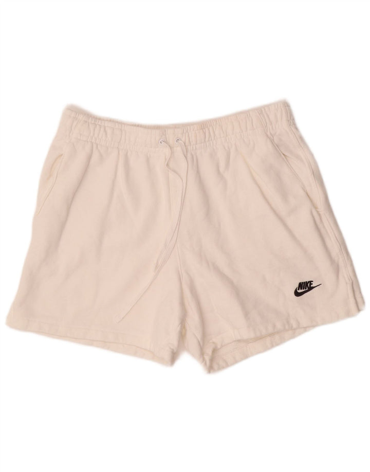 NIKE Mens Sport Shorts XL  White Cotton