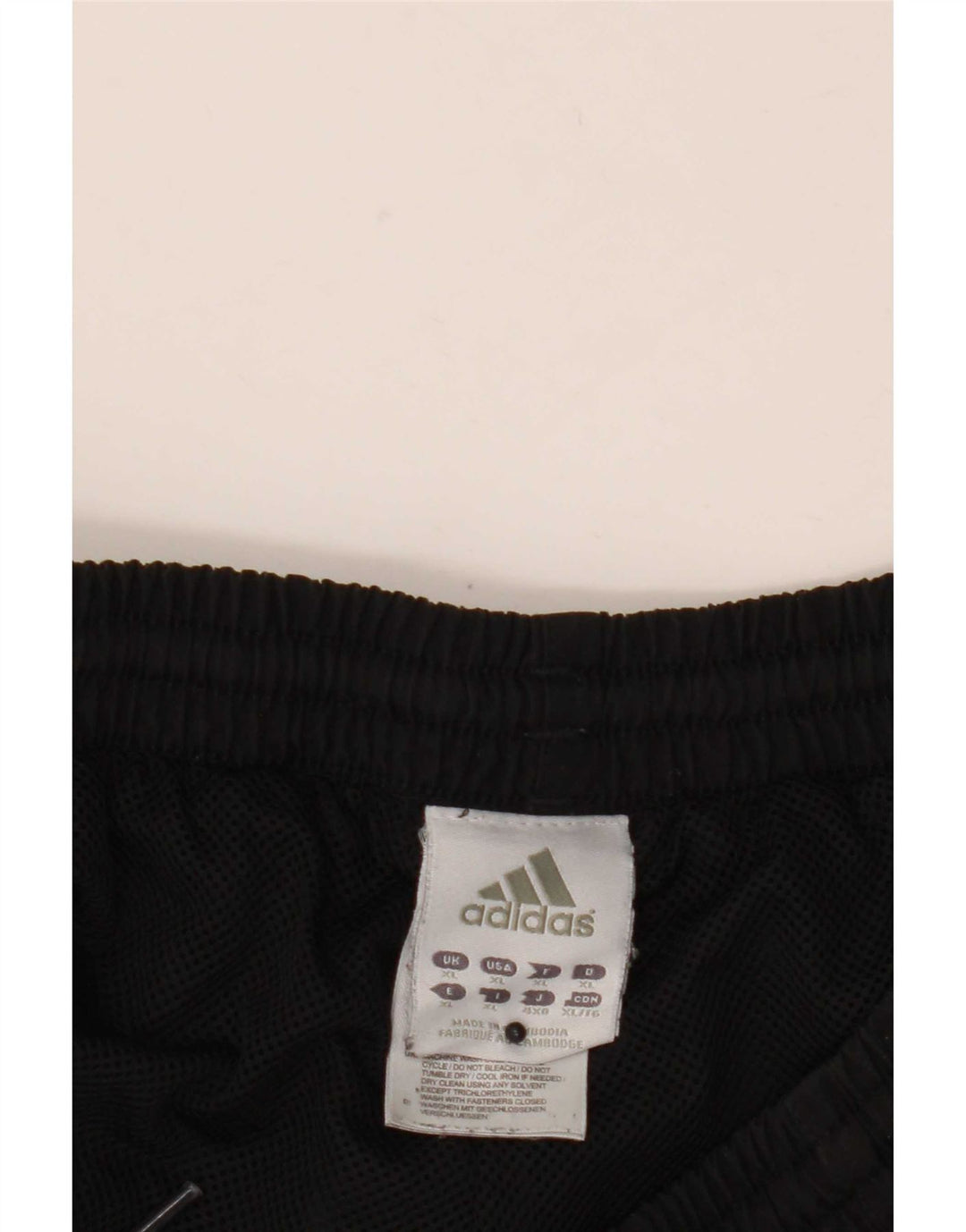 Adidas Mens Tracksuit Trousers Joggers XL Black Polyester