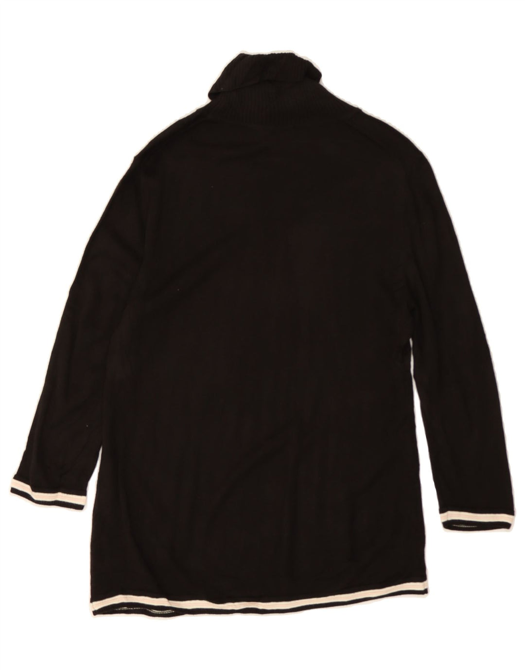 TOMMY HILFIGER Womens Roll Neck Jumper Sweater UK 12 Medium Black Vintage Tommy Hilfiger and Second-Hand Tommy Hilfiger from Messina Hembry 