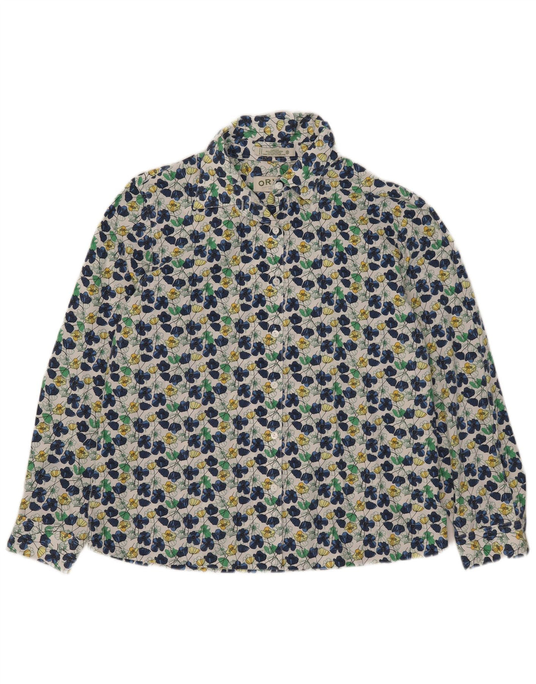 Orvis Womens Shirt UK 16 Large Multicoloured Floral Cotton