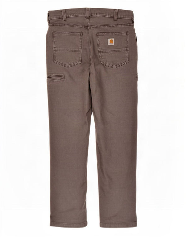 Pantaloni cargo da uomo dalla vestibilità comoda Carhartt W34 L32 in cotone grigio