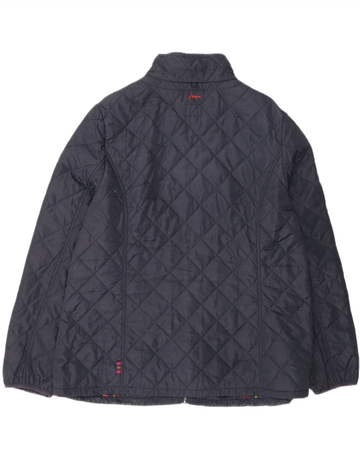 Joules Womens Quilted Jacket UK 18 XL Navy Blue Polyester
