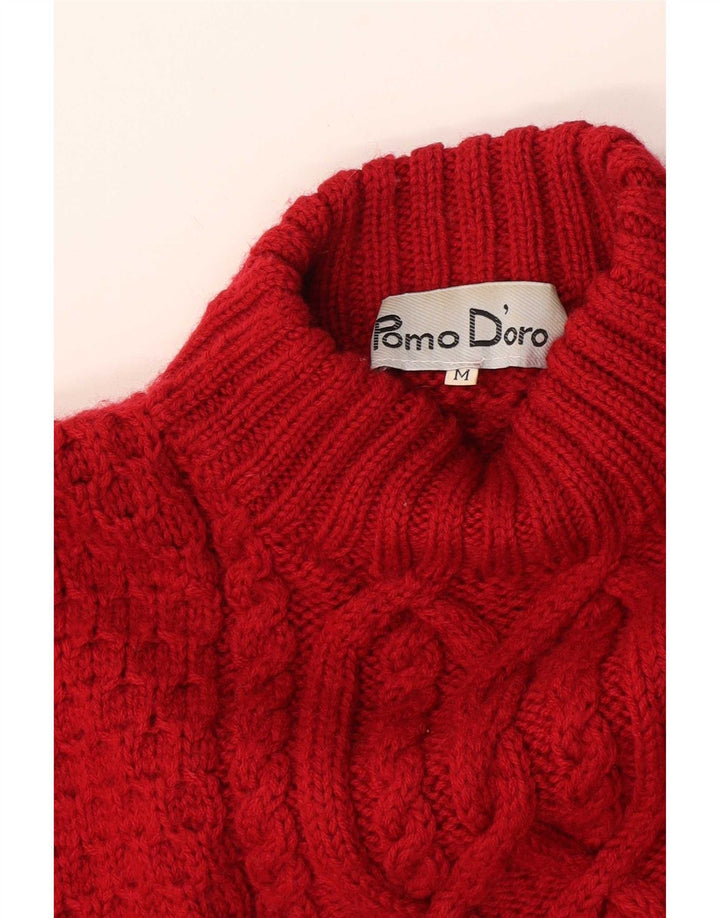 Pomodoro Pull col roulé pour femme UK 14 Rouge moyen