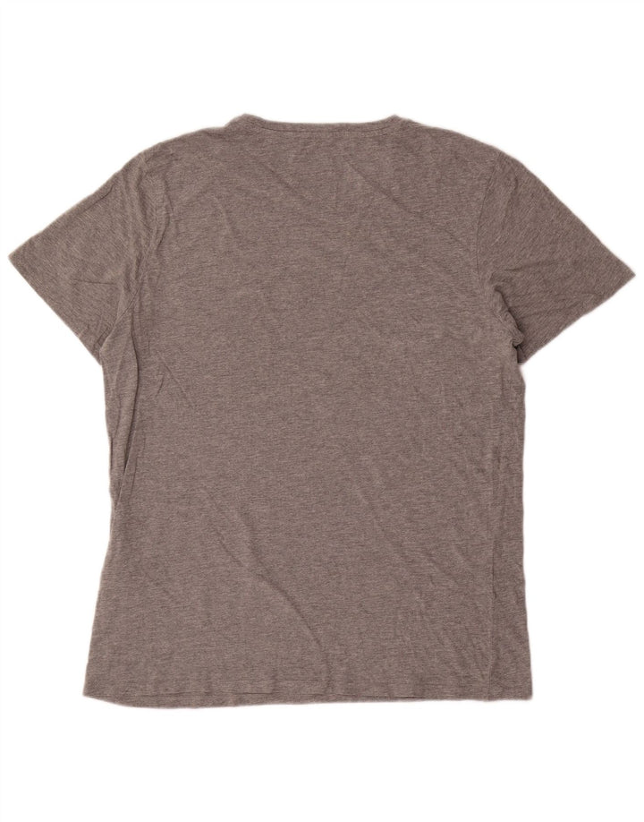 Jack & Jones Mens T-Shirt Top XL Grey Cotton