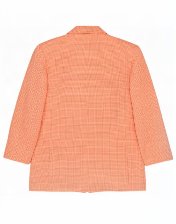 Pierre Cardin Veste Blazer 3 Boutons Femme UK 14 Grand Pied-de-Poule Rose