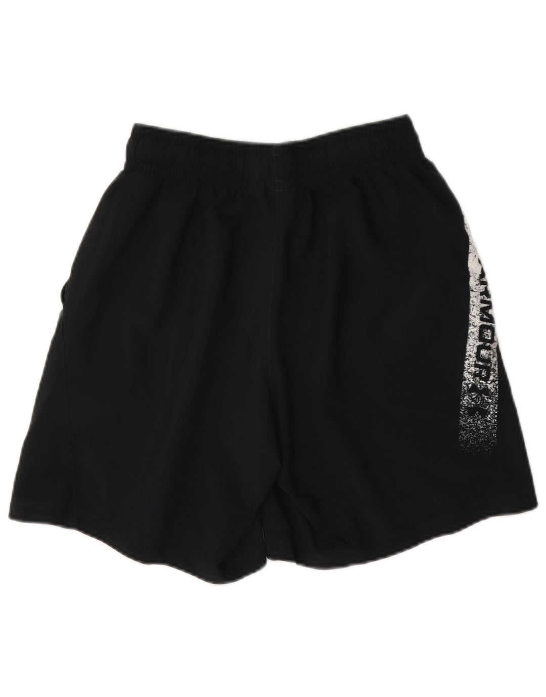 Under Armour Mens Graphic Sport Shorts Small Black Colourblock Polyester