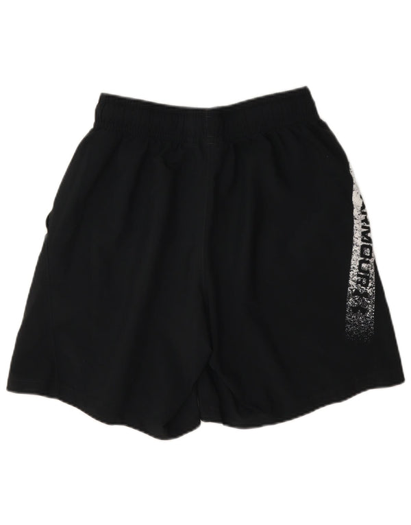 Under Armour Mens Graphic Sport Shorts Small Black Colourblock Polyester