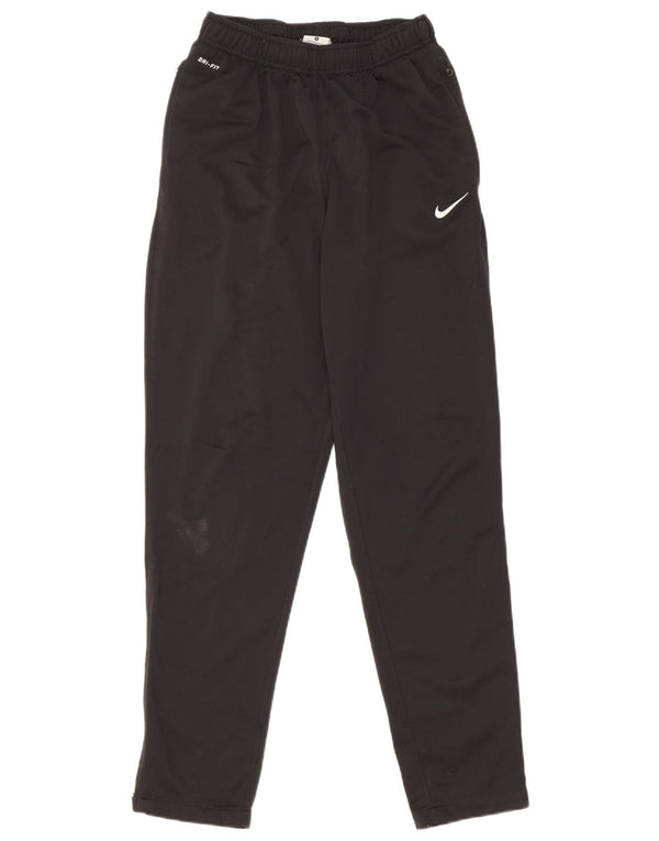 Nike Mens Dri Fit Tracksuit Trousers Small Black Polyester