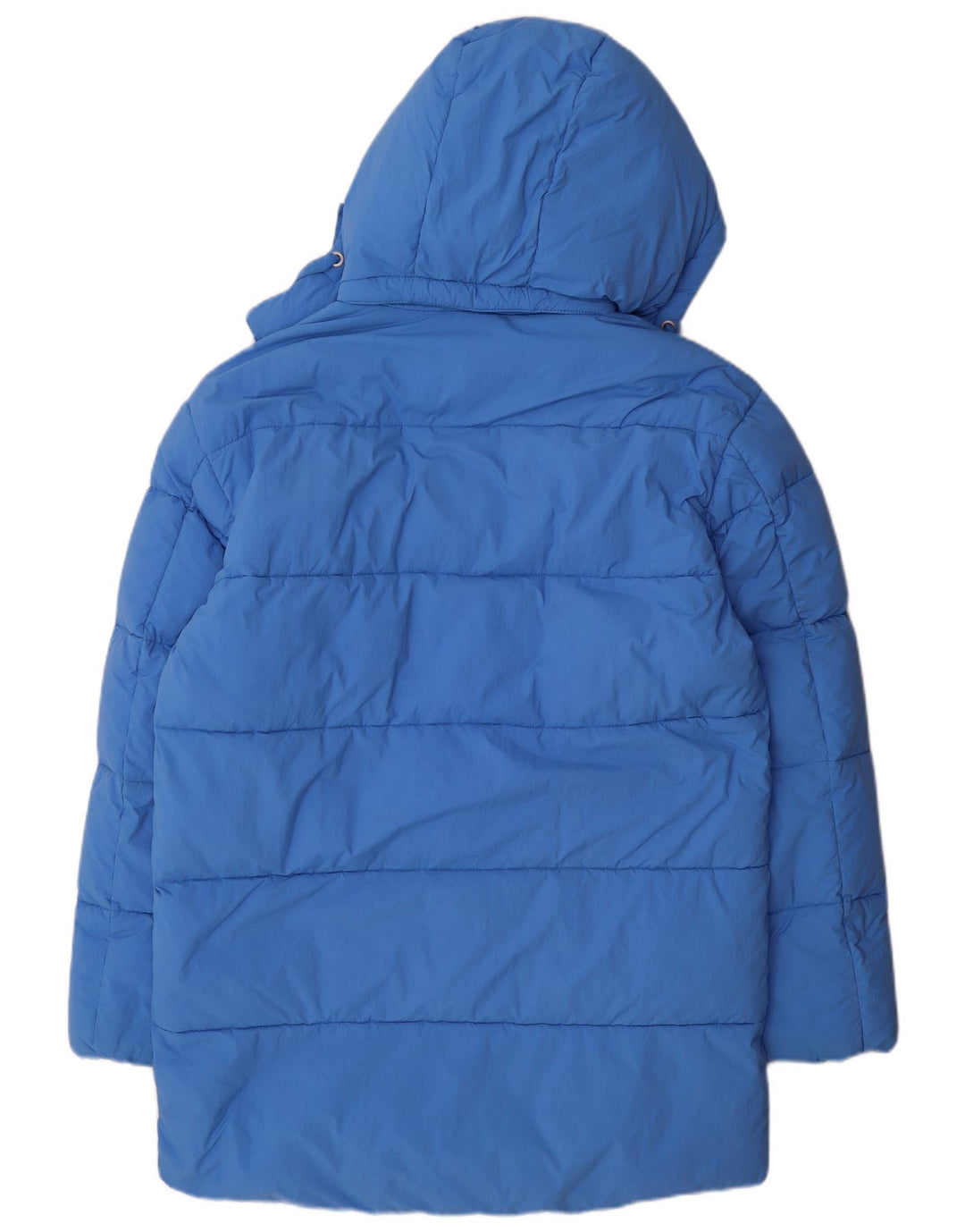 Cappotto imbottito con cappuccio da uomo Tommy Hilfiger UK 36 Small Blu Poliammide