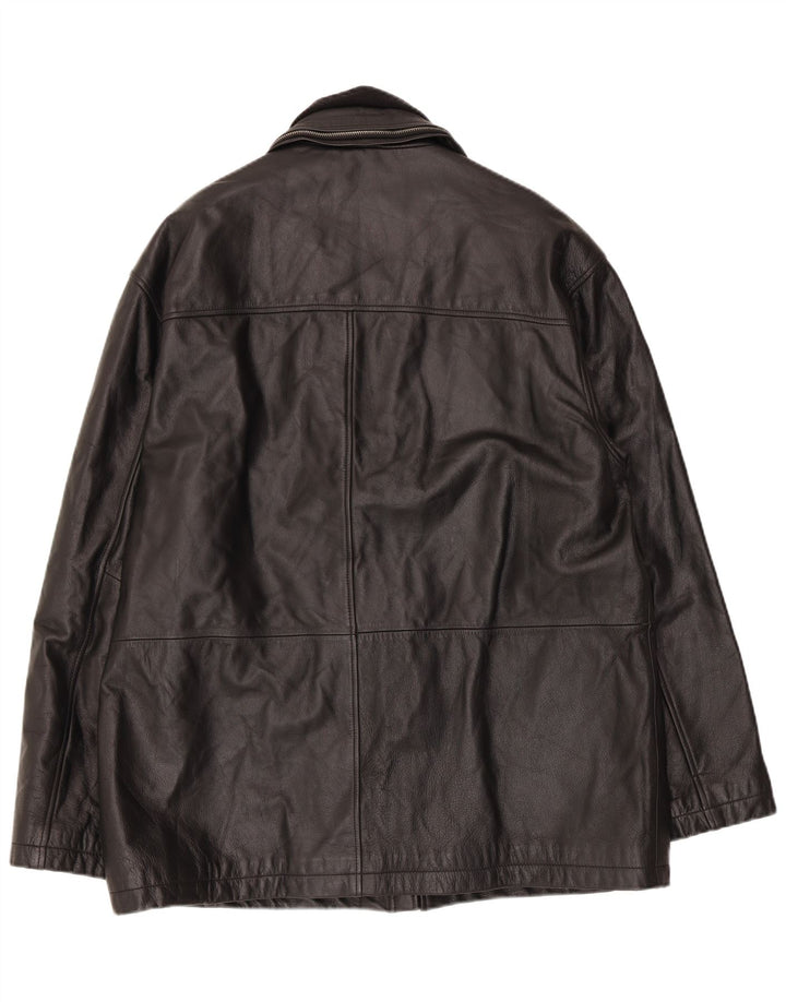 Kartel Chaqueta de cuero para hombre UK 42 XL Negro