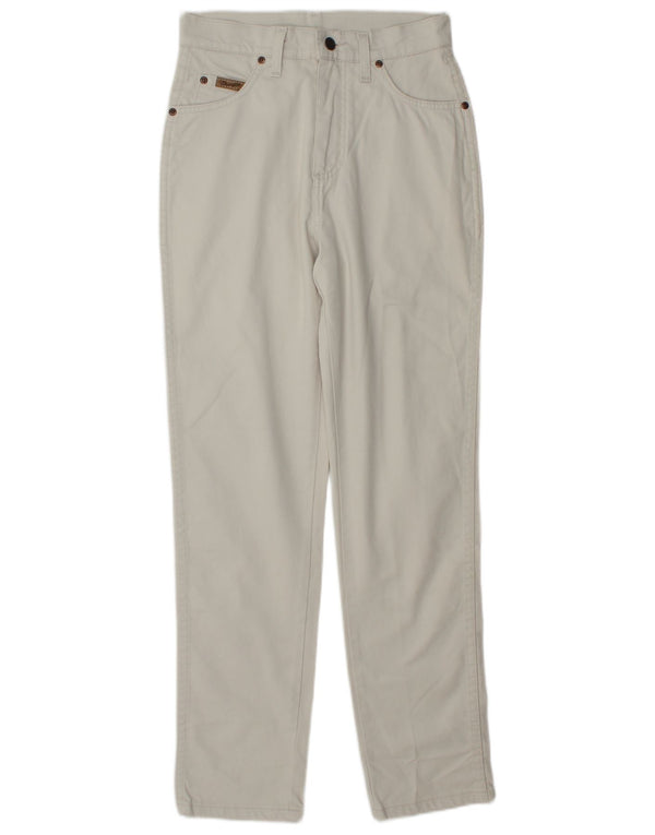 Wrangler Damen Paula Tapered Jeans W28 L30 Weiße Baumwolle