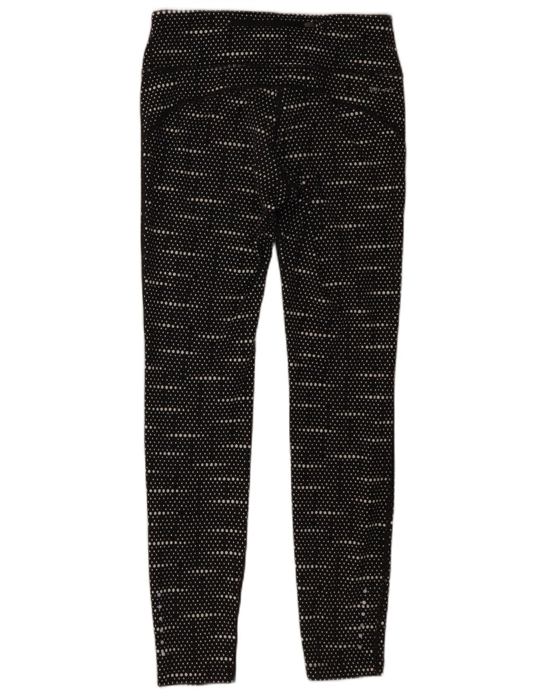 Nike Womens Dri Fit Leggings UK 10 Small  Black Spotted
