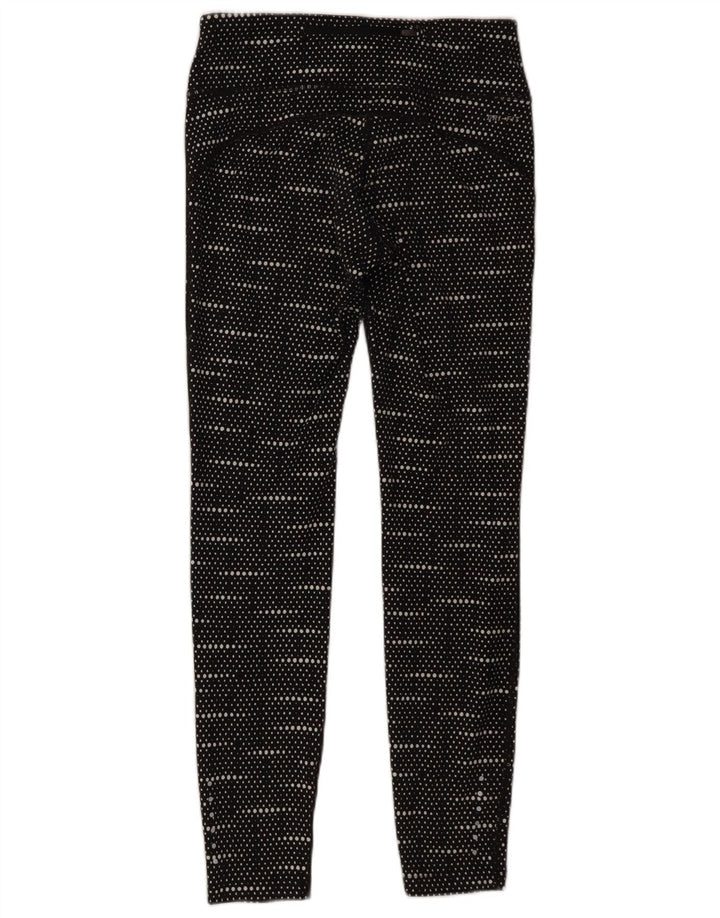 Nike Womens Dri Fit Leggings UK 10 Small  Black Spotted
