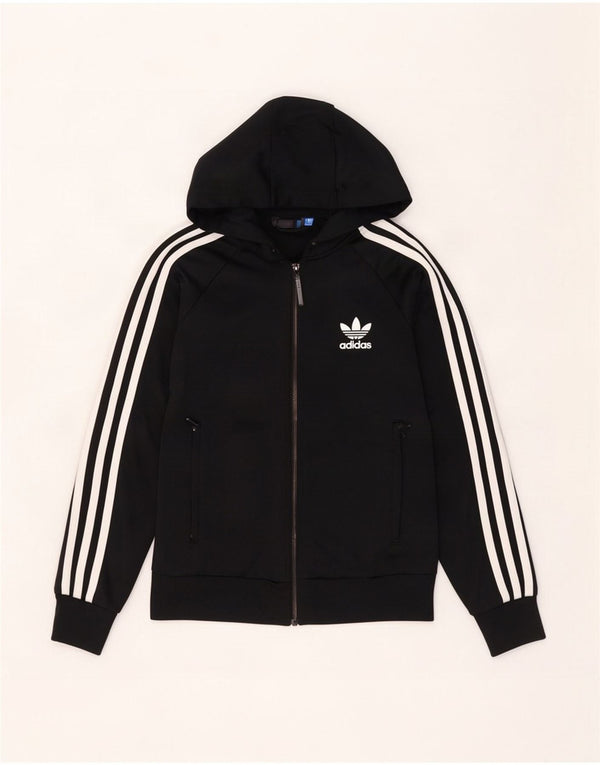 Adidas Dame Hættetrøje Sweater UK 8 Small Black Polyester