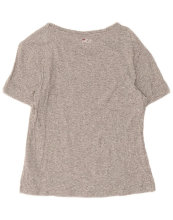 Camiseta Fila Meninas Graphic 13-14 Anos Grande Algodão Cinza