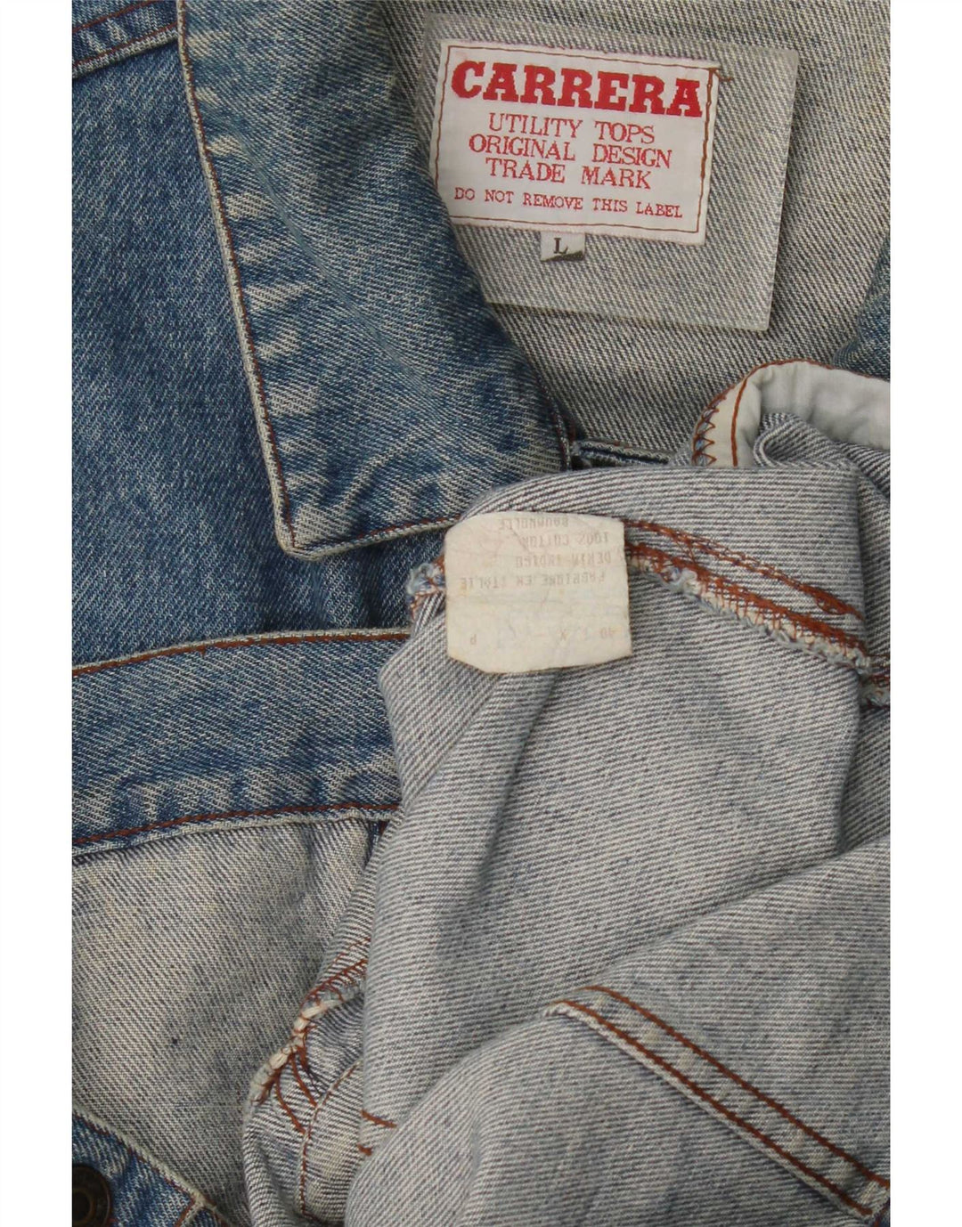 Carrera Mens Denim Jacket UK 40 Large Blue Cotton