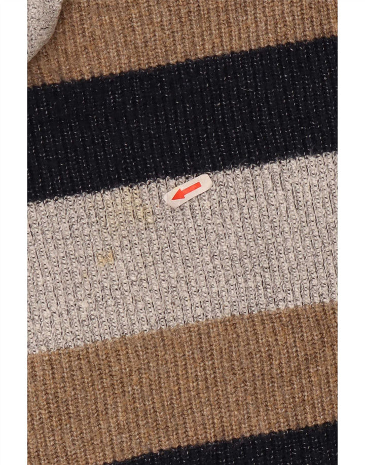 Marks & Spencer Pull à col rond pour homme Gris Large Colorblock