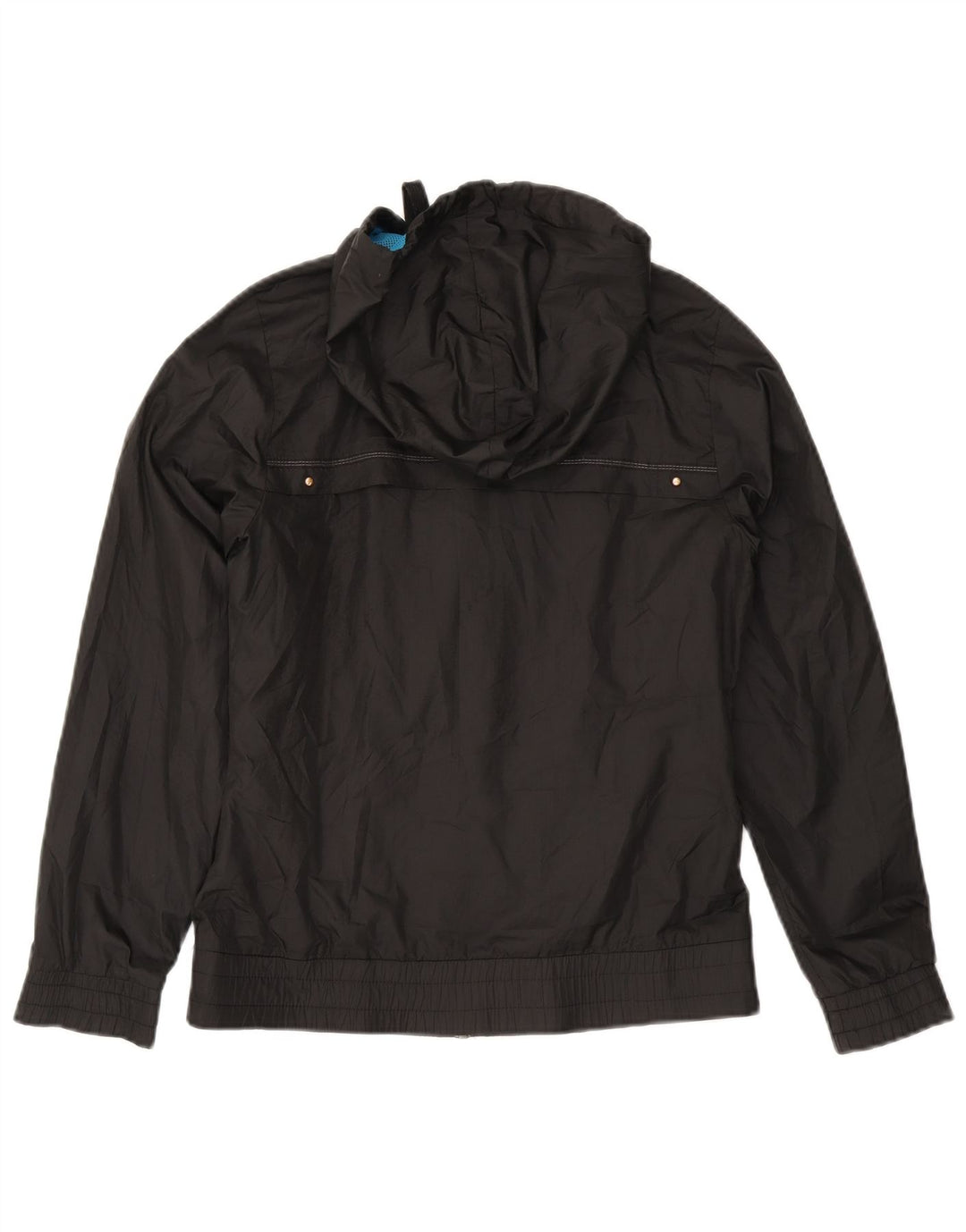 Reebok Damen-Windbreakerjacke mit Kapuze, UK 10, Größe S, Schwarz, Polyester