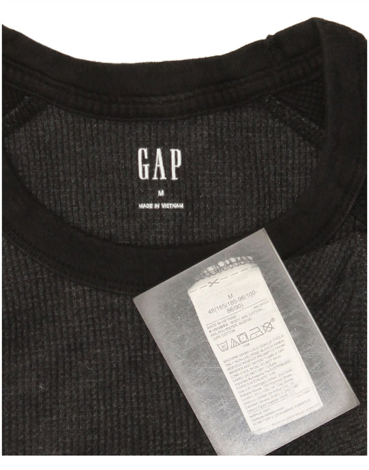Gap Mens Sweatshirt Jumper Medium Grey Colourblock Cotton