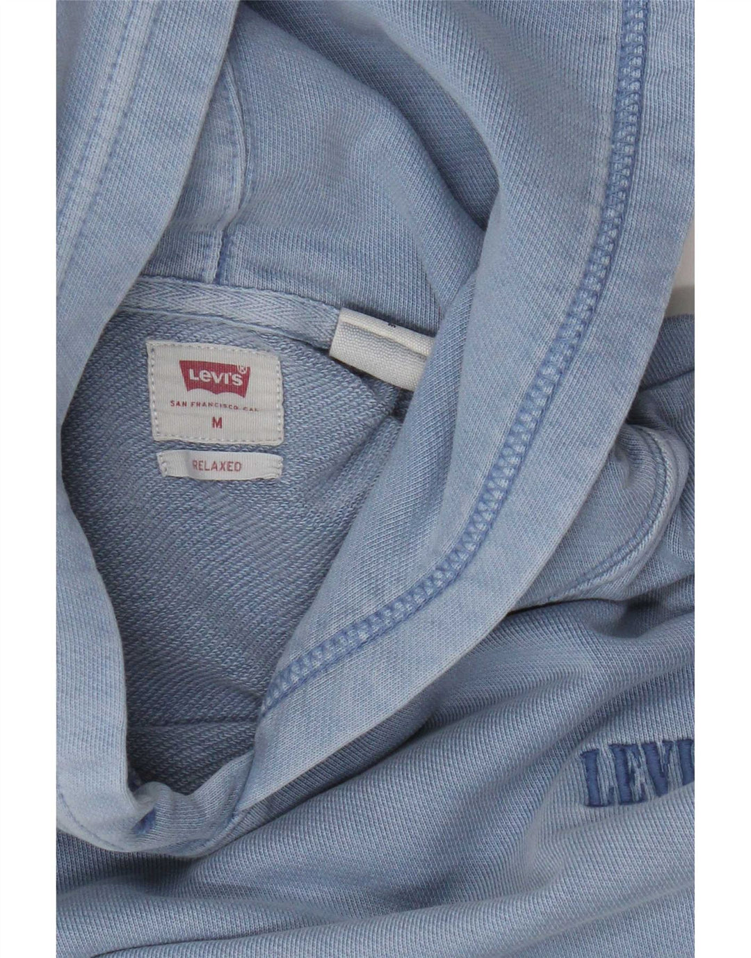 Levi's Herre Relaxed Fit Hoodie Jumper Medium Blue