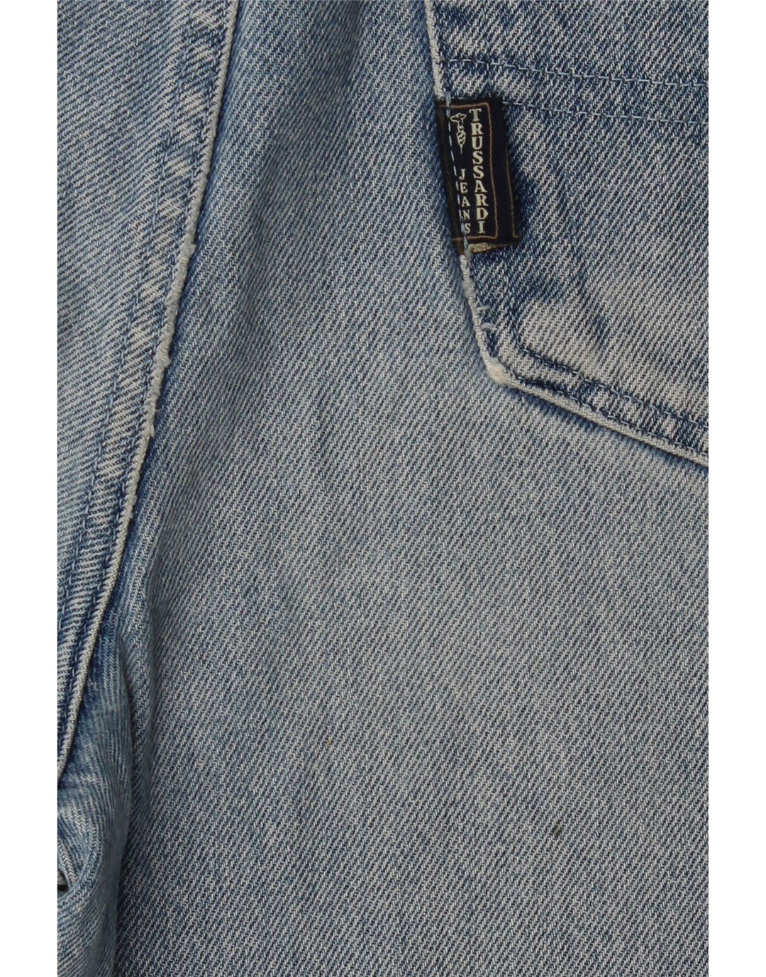 Trussardi Mens Straight Jeans W34 L29 Blue Cotton
