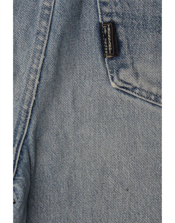 Trussardi Mens Straight Jeans W34 L29 Blue Cotton