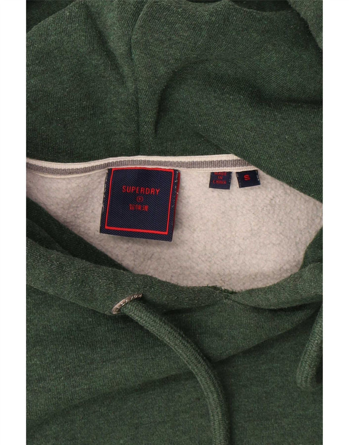 Superdry Mens Hoodie Jumper Small Green Cotton