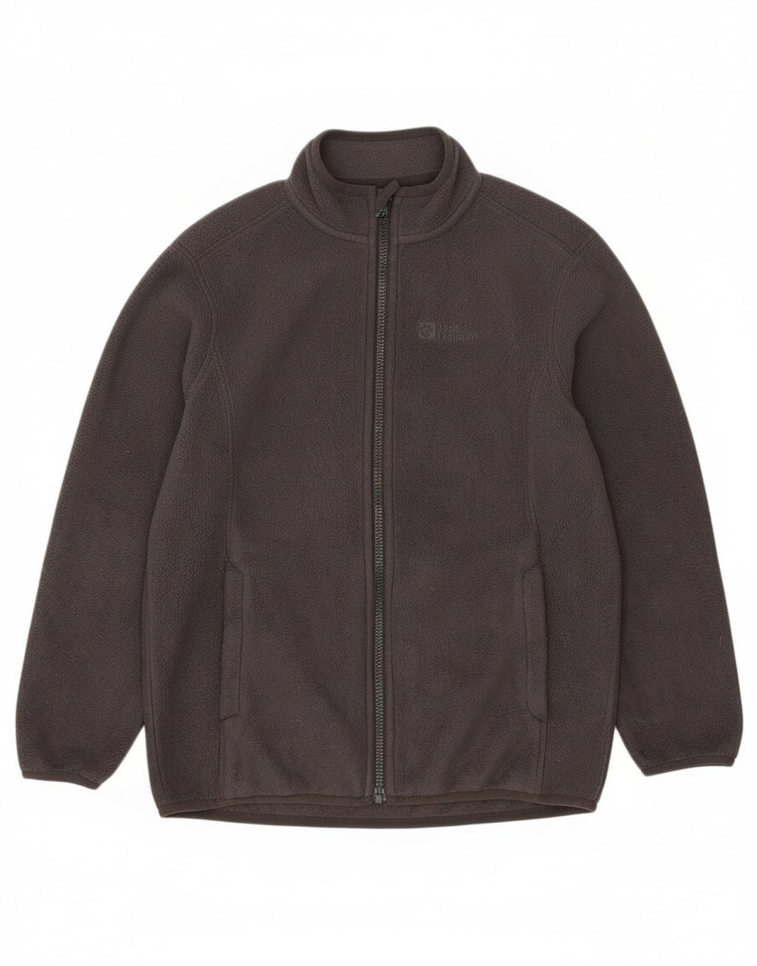 Jack Wolfskin Fleecejacke für Jungen, 9–10 Jahre, Größe S, Grau, Polyester