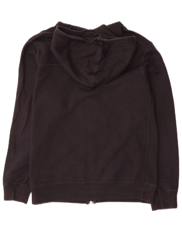 Nike Boys Zip Hoodie Sweater 13-14 Years XL Black Colourblock Cotton