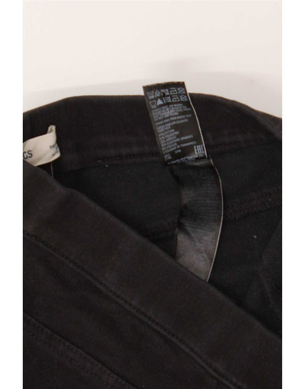 Marks & Spencer Womens Jegging Jeans UK 12 Medium W28 L28 Black Cotton