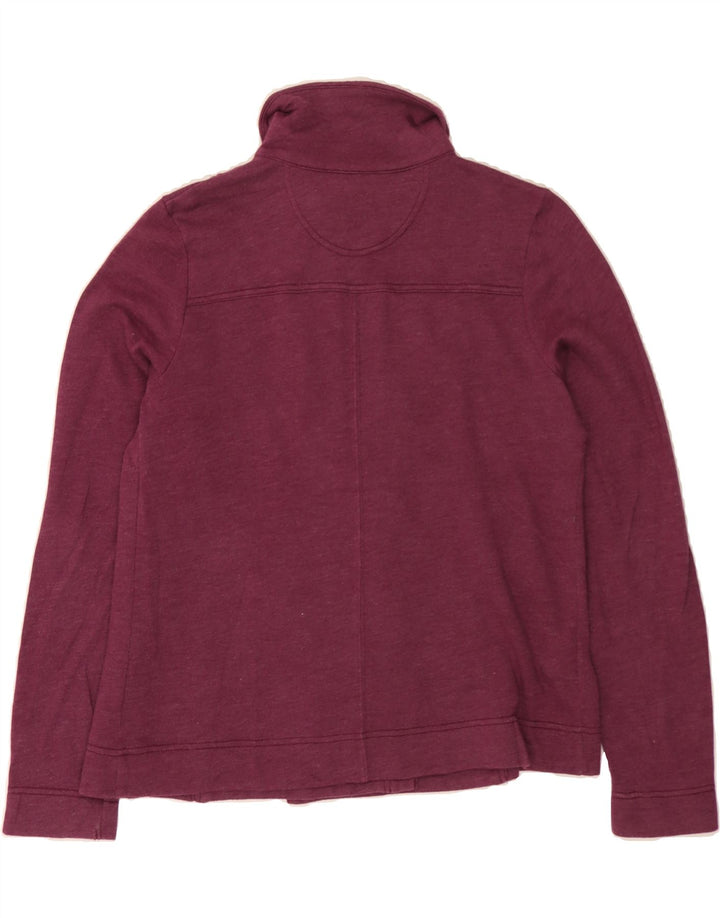 EDDIE BAUER Womens Tracksuit Top Jacket UK 14 Medium Burgundy Cotton Vintage Eddie Bauer and Second-Hand Eddie Bauer from Messina Hembry 