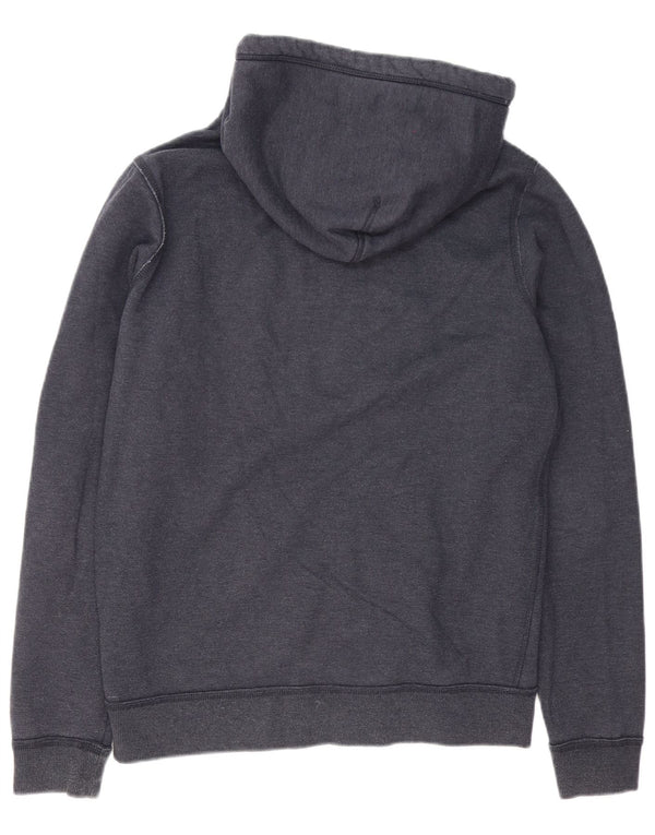 Tommy Hilfiger Mens Graphic Zip Hoodie Sweater Large Navy Blue Cotton