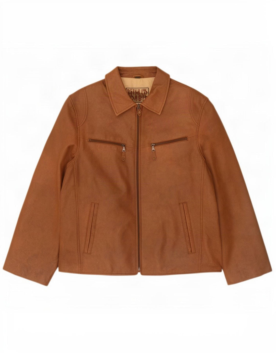 TCM férfi bőr motoros dzseki UK 38 közepes barna