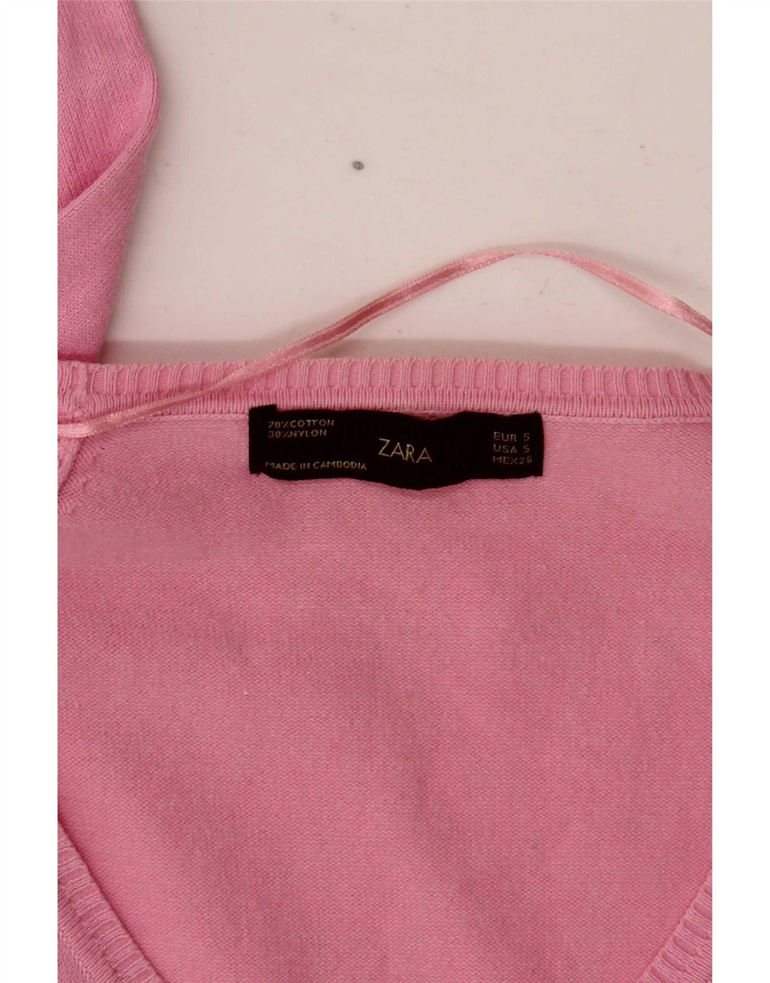 Zara Womens Cardigan Sweater UK 10 Small Pink