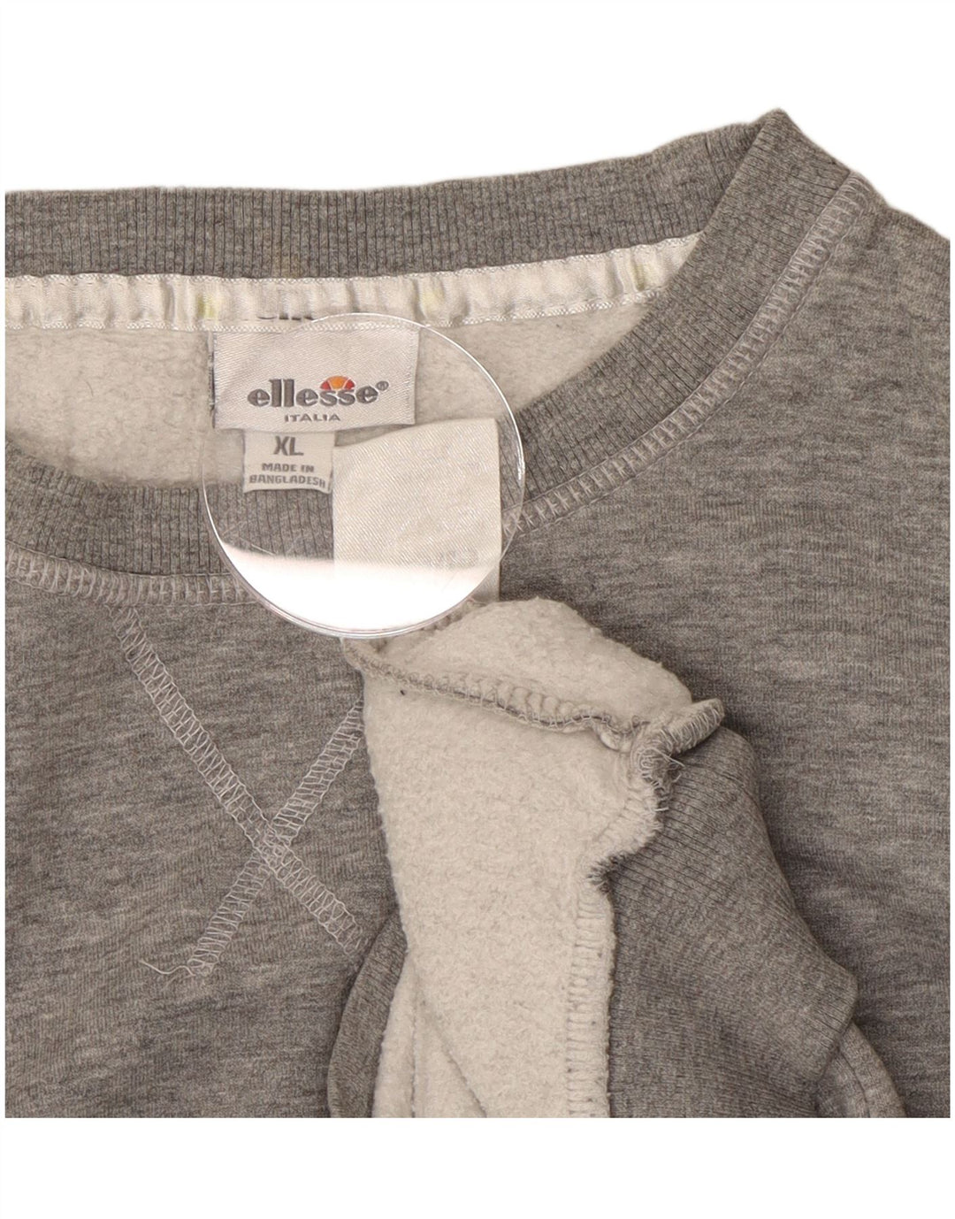 Ellesse Womens Sweatshirt Jumper UK 18 XL Grey Cotton