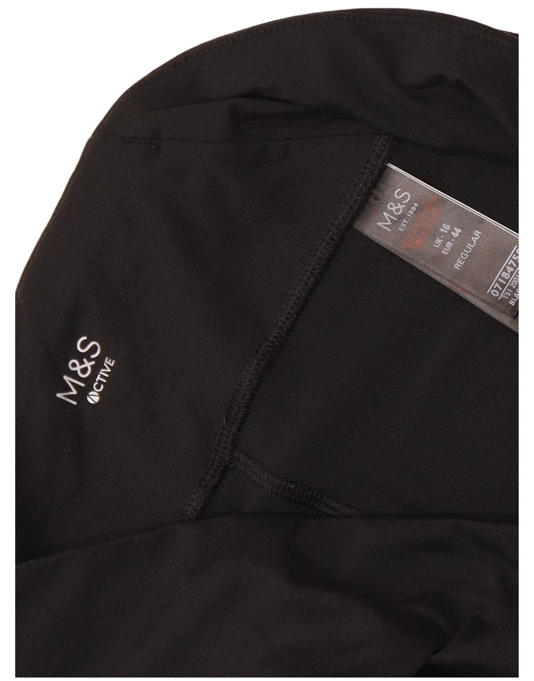 MARKS & SPENCER Womens Regular Fit Sport Shorts UK 16 Large Black
