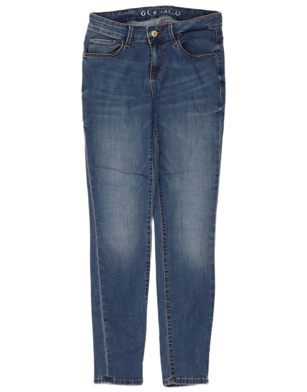 Женские джинсы скинни Guess W29 L29, синие, хлопок