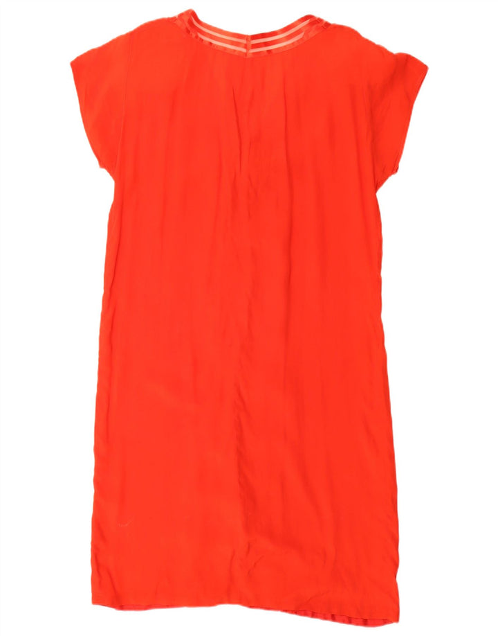 Robe Shift Femme Vintage UK 14 Rouge Moyen