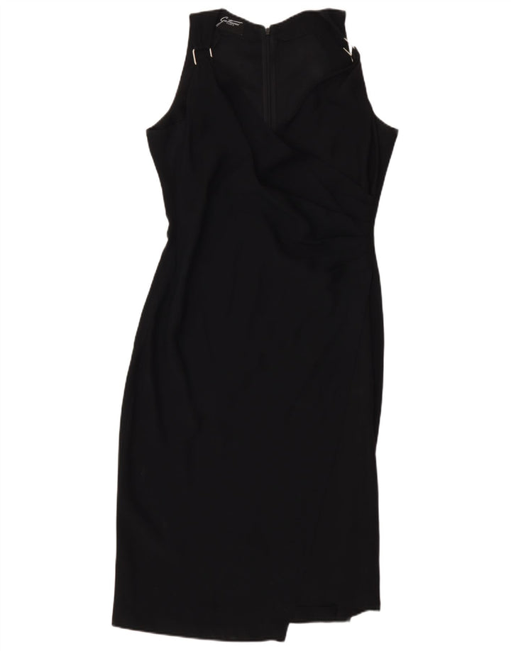 Gattinoni Womens Sleeveless Sheath Dress IT 42 Medium Black Viscose