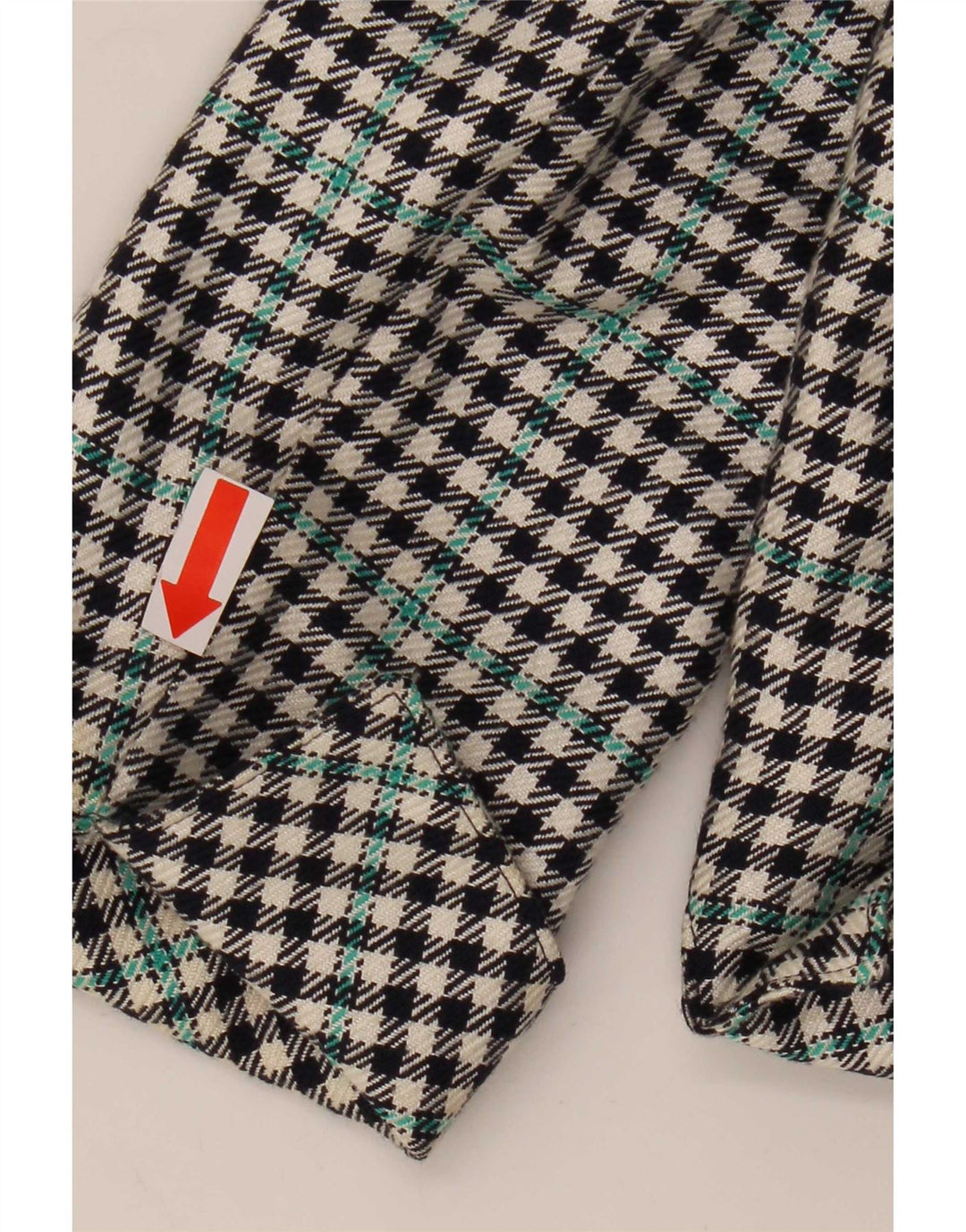 Vintage Womens Blazer Jacket IT 34 XS Multicolore Pied-de-poule Classique