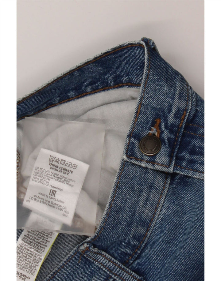 Мужские прямые джинсы Marks & Spencer W36 L29 синие, хлопок