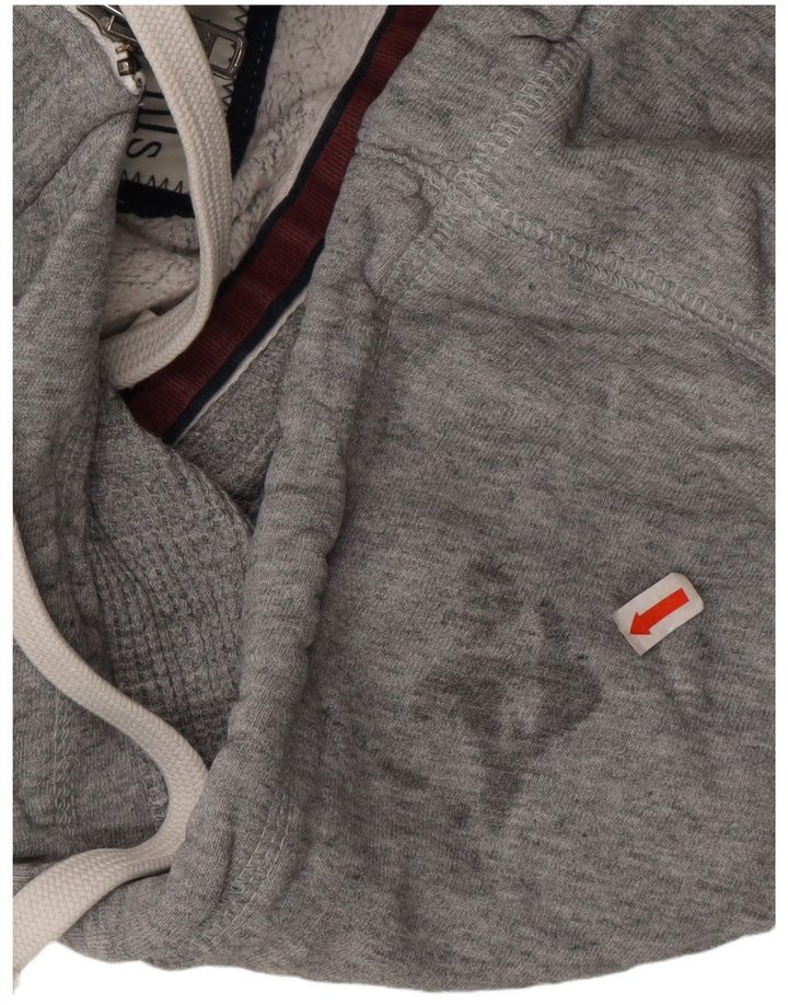 Jack Wills Mens Zip Hoodie Sweater Medium Grey Cotton